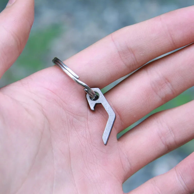 EDC Gear mini lightweight bottle beer opener keyring pocket tool utility gadget Outdoor Camp Hike Camping Gear  key Chains