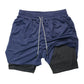 Men's Multi Pocket Shorts Fitness Shorts Casual Beach Sports Lined Skinny Shorts Everyday Style Mesh Camouflage Running Shorts