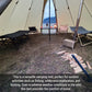 5-8 People Tipi Hot Tent with Stove Jack Camping Pyramid Teepee Tent for Camping Backpacking Hiking
