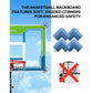 Basketball Hoop Height Adjustable 8.5/10ft: Portable Outdoor Goal System for Kids, Teens & Adults in Backyard & Driveway