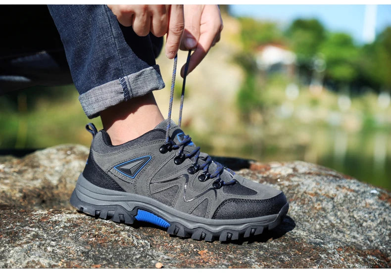 Outdoor mountaineering Shoes Men's Autumn and Winter Anti Slip and Wear-Resistant Sneaker Fashion Plus size Footwear 39-47