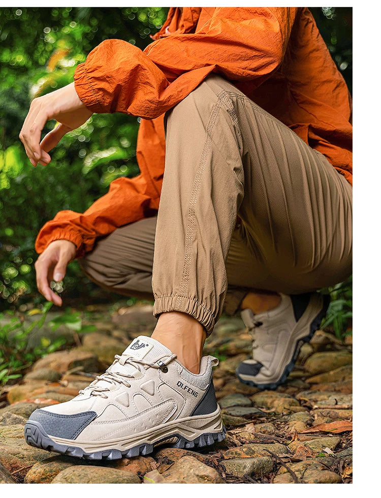 New Outdoor Running Off Road Casual Shoes Anti slip and Wear Resistant Mountaineering Shoes Oversized Sports Men's Footwear