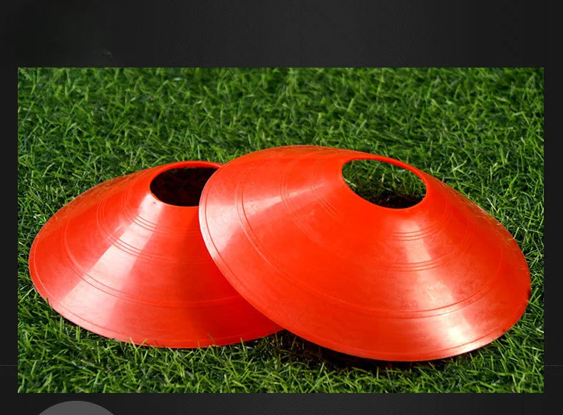 10Pcs Soccer Training Football Ball Game Disc Agility Disc Cone Set Multi Sport Training Space Cones With Plastic Stand Holder