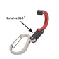 Multifunctional Hybrid Gear Clip Carabiner 360 Degree Rotating Hook Strong Buckle Camping Hiking Travel Backpack Outdoor Gadget