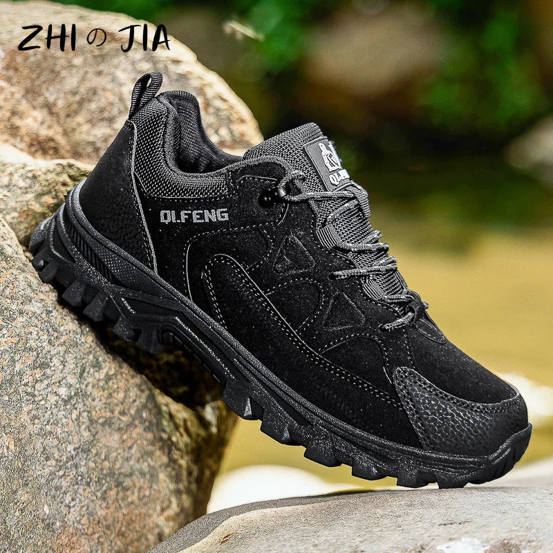 New Outdoor Running Off Road Casual Shoes Anti slip and Wear Resistant Mountaineering Shoes Oversized Sports Men's Footwear