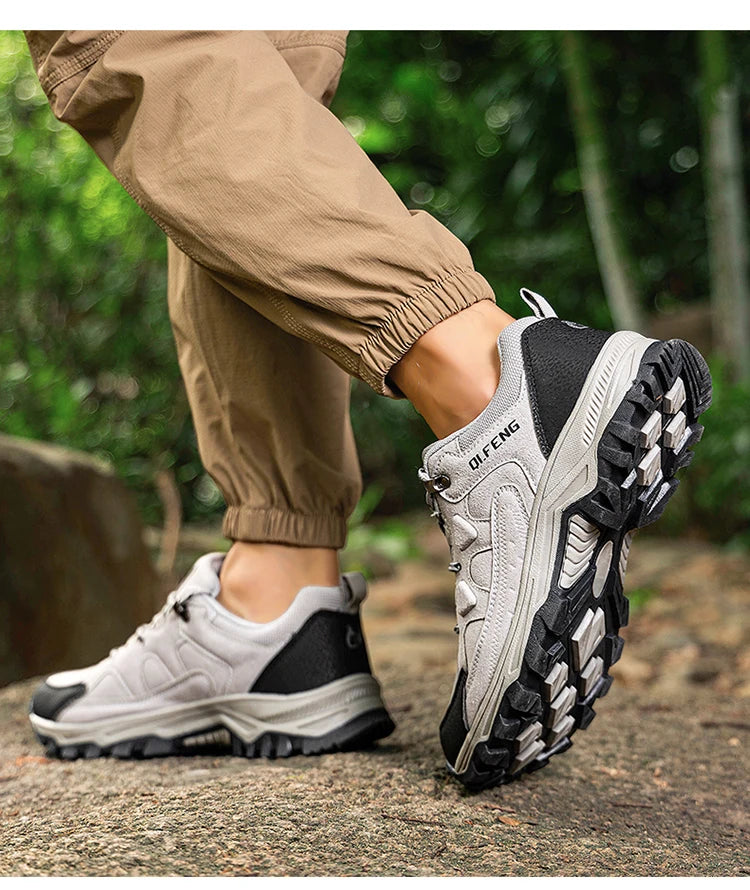 New Outdoor Running Off Road Casual Shoes Anti slip and Wear Resistant Mountaineering Shoes Oversized Sports Men's Footwear