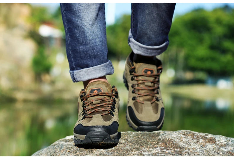 Outdoor mountaineering Shoes Men's Autumn and Winter Anti Slip and Wear-Resistant Sneaker Fashion Plus size Footwear 39-47