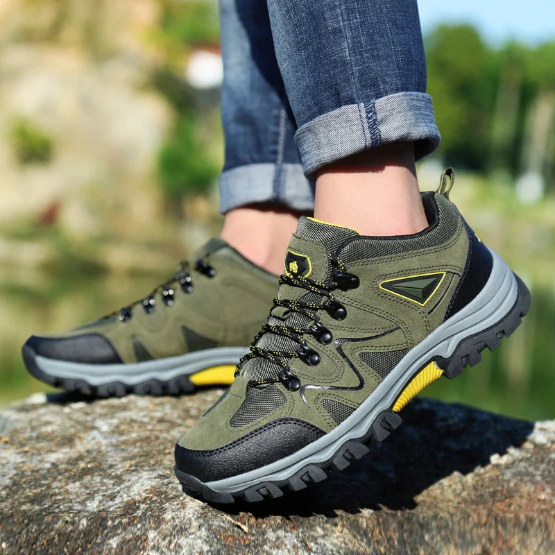 Outdoor mountaineering Shoes Men's Autumn and Winter Anti Slip and Wear-Resistant Sneaker Fashion Plus size Footwear 39-47